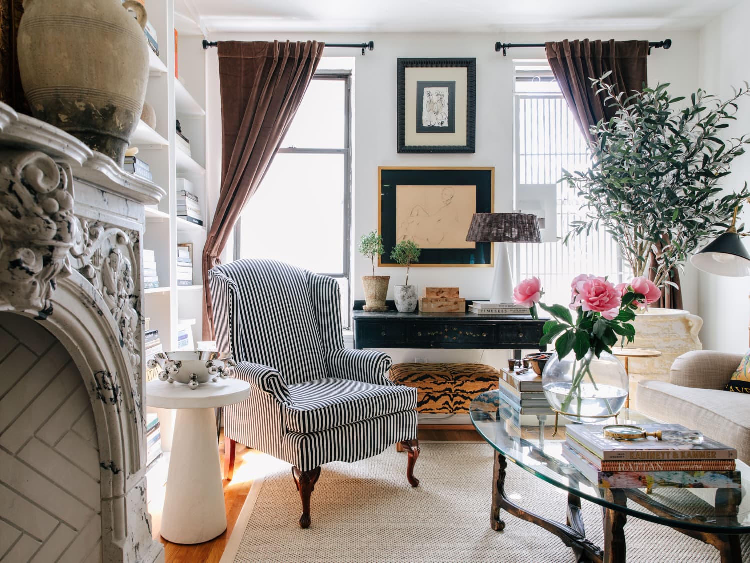Hutches Are a Great Solution for Barware in the Living Room and